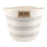 Midlee Dog Toy Rope Cotton Basket