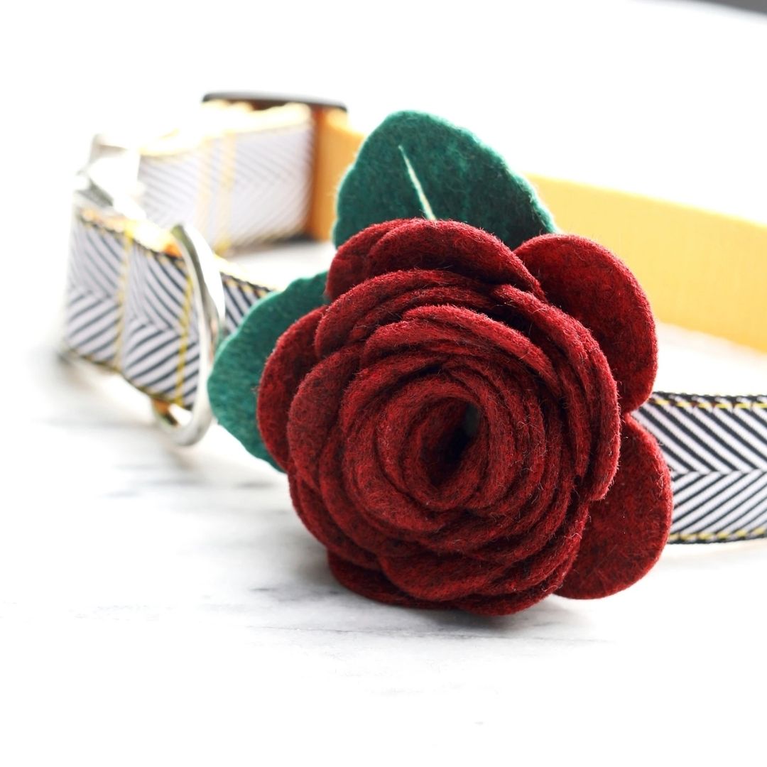 Mimi Green - Dog Collar Rose Flower Attachment