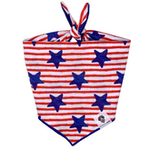 The Social Dawg Stars and Stripes Tie-On Dog Bandana