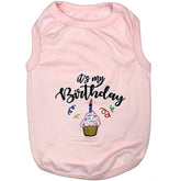 Parisian Pet It's My Birthday Pink Cupcake Dog T-Shirt