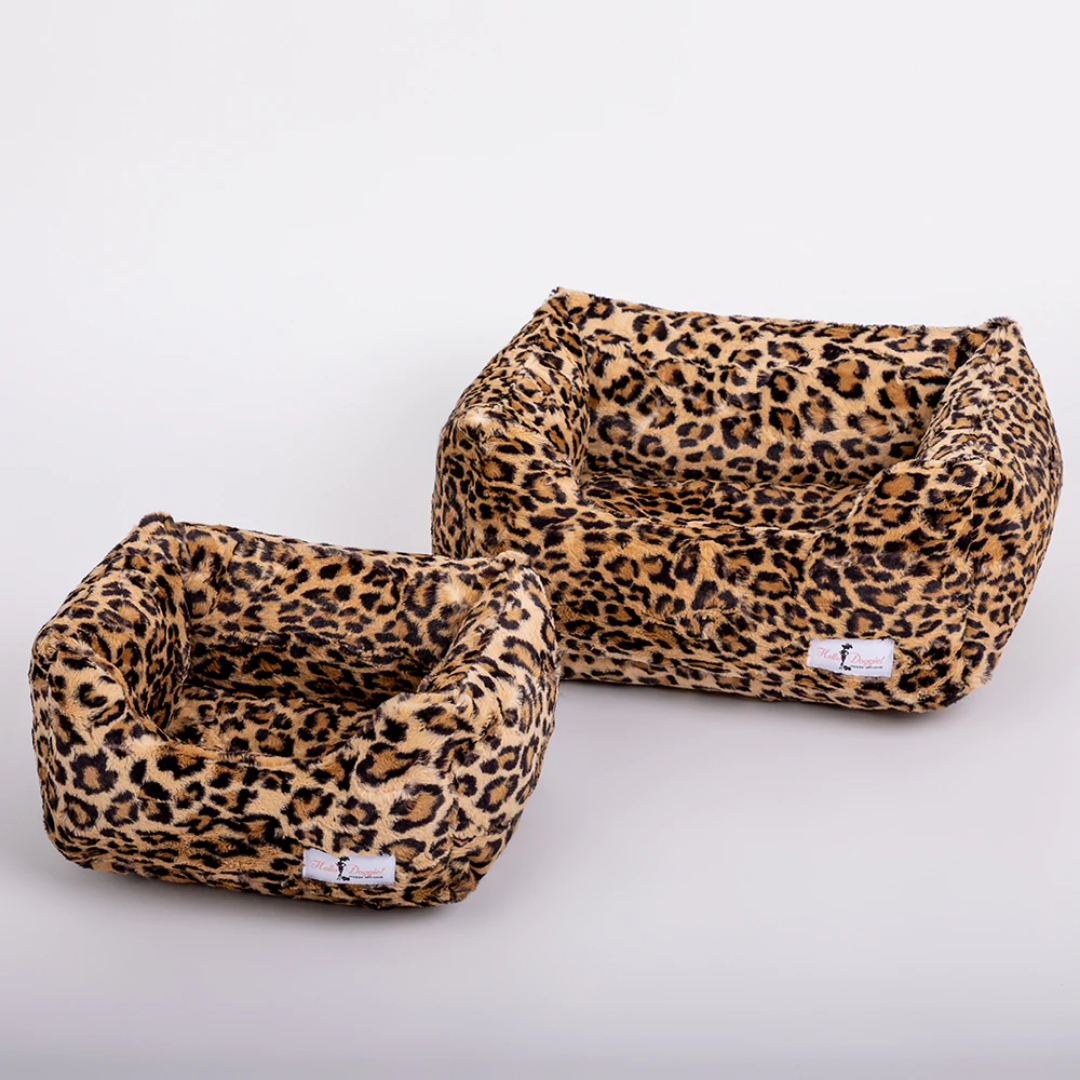 Hello Doggie - Cashmere Dog Bed Leopard