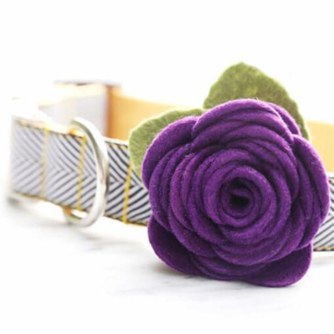 Mimi Green - Dog Collar Rose Flower Attachment