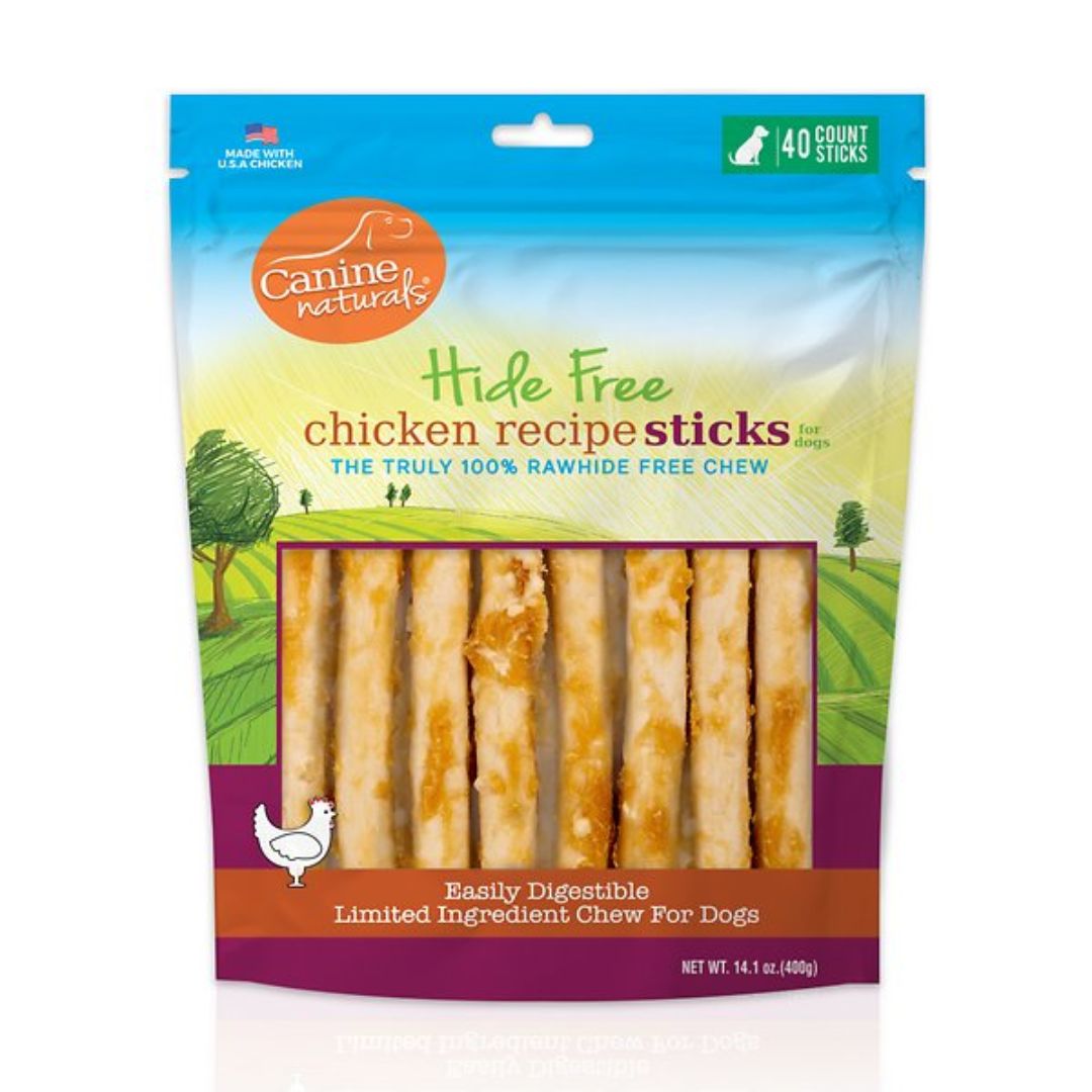 Canine Naturals Hide Free 5-inch Chicken Recipe Stick Dog Chew