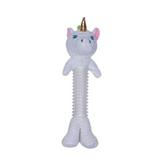 Skinny Slim Unicorn Corduroy Squeaking Dog Toy