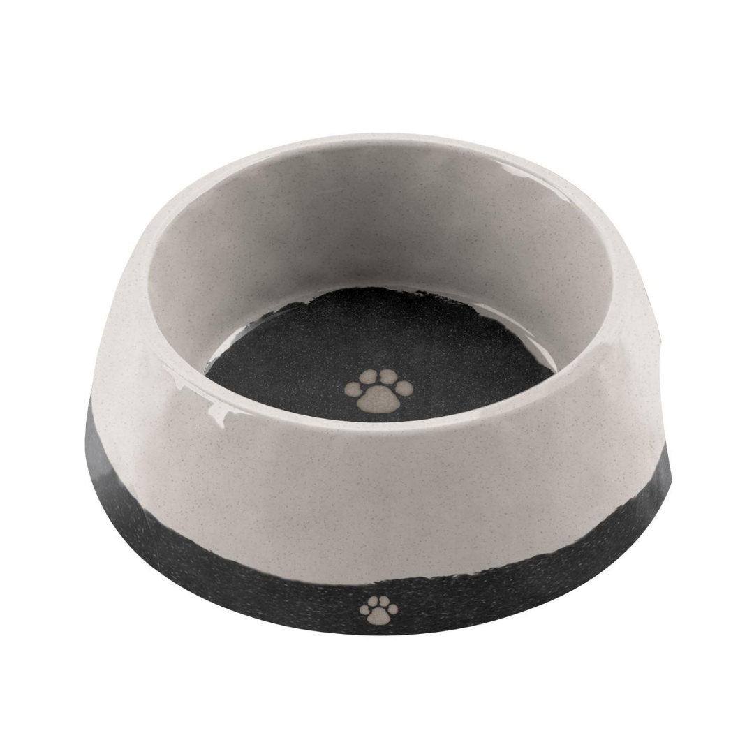 TarHong Bamboo Brown Glaze Dog Bowl