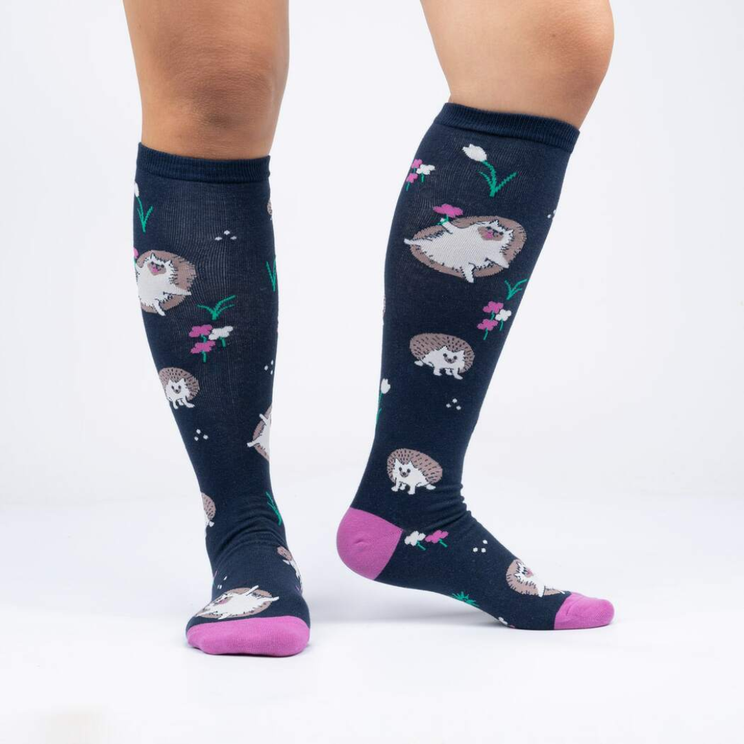 Sock It To Me - Rollin' with my Hedgehog Knee High Socks