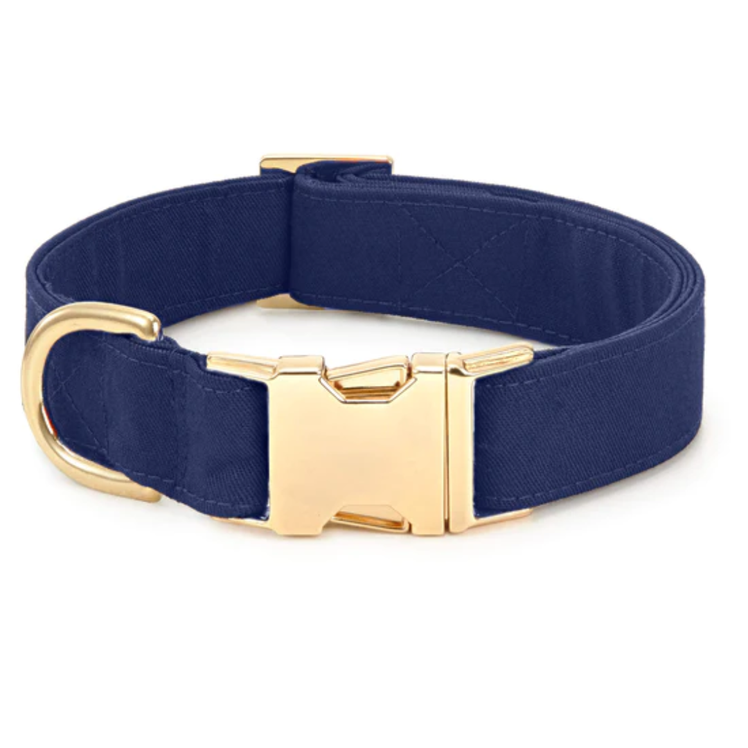 Dog Collar Ocean (Navy Blue)