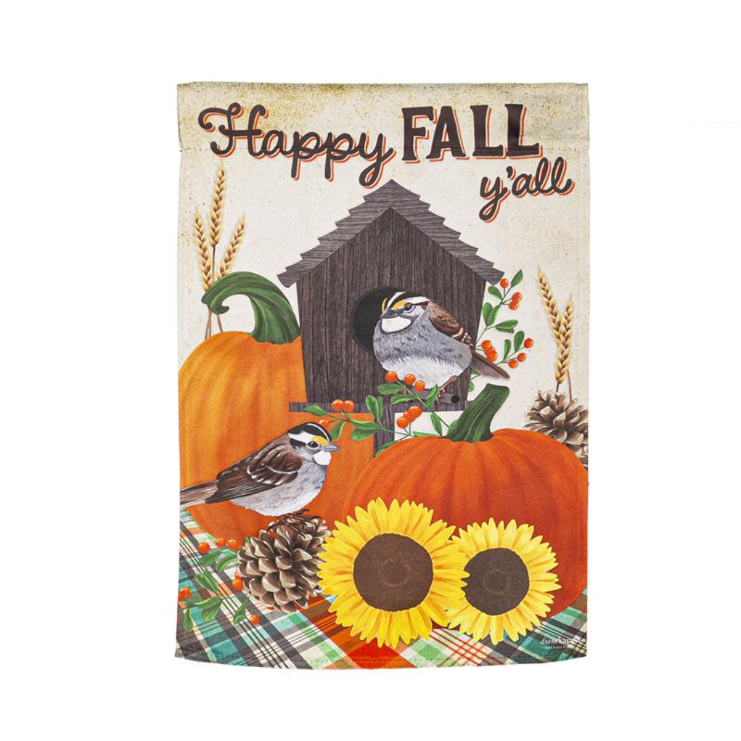 Autumn Birds Garden Flag