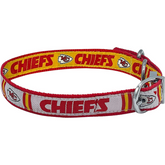 Pets First Reversible Kansas City Chiefs Dog Collar