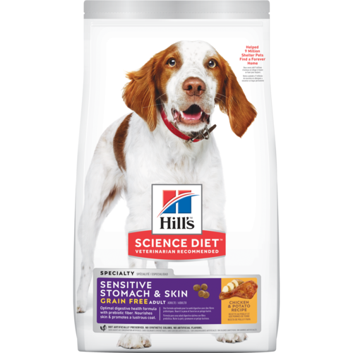 Hill's Science Diet - Adult Sensitive Stomach & Skin Grain Free Chicken & Potato Recipe 24lb Dry Dog Food-Southern Agriculture