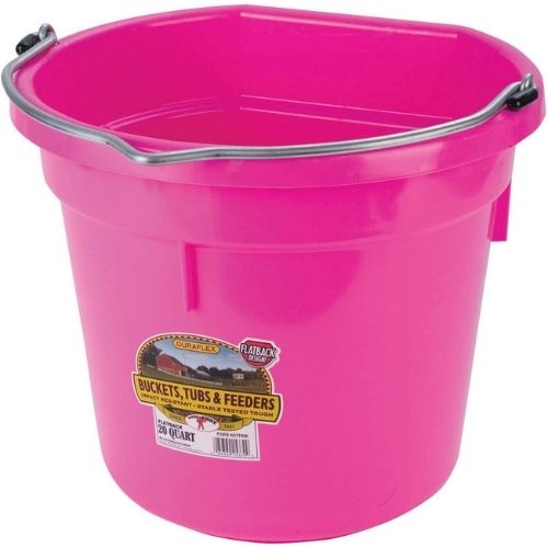 DuraFlex Flat Back Plastic Bucket - 20 quart-Southern Agriculture