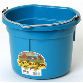 DuraFlex Flat Back Plastic Bucket - 8 quart-Southern Agriculture