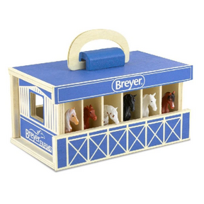 Breyer Farms Blue Wooden Carry Case-Southern Agriculture