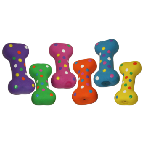 Multipet - Polka Dot Bone. Dog Toys.-Southern Agriculture