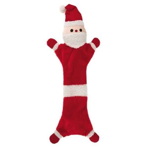 Festive Unstuffy Santa Plush Dog Toy-Southern Agriculture