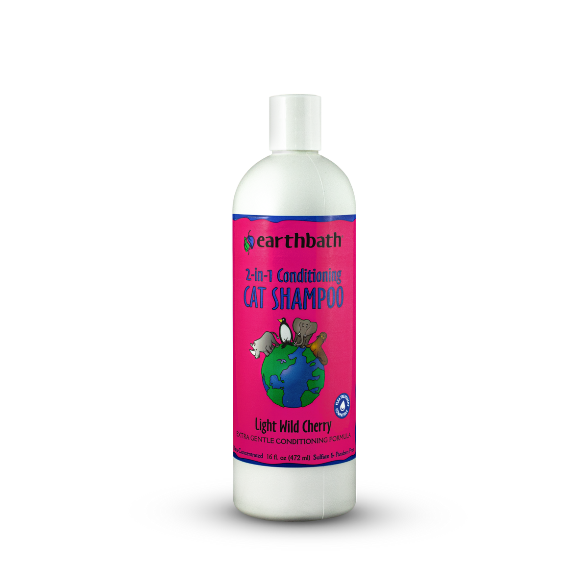 Earthbath 2-n-1 Conditioning Cat Shampoo 16 oz.