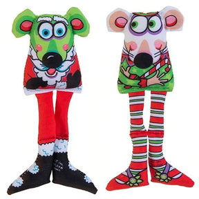 Petmate - Holiday Mice - Printed Fabric	Body W/Floppy Legs Catnip